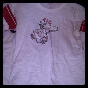 Vintage Reds Baseball Tee